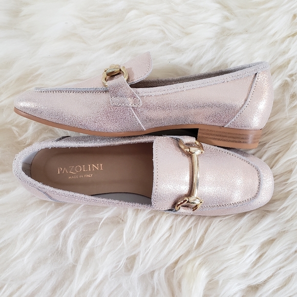 NWOB Pazolini Made In Italy Metalic Slip On Loafers Women's Size 36 EU /5.5-6US - Picture 3 of 7